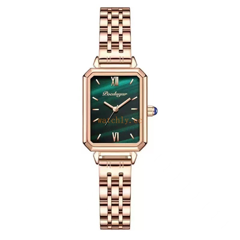 Vintage Square Dial Analog Quartz Women's Watch - Waterproof Roman Numerals Fashion Wrist Watch for Ladies - Image 5